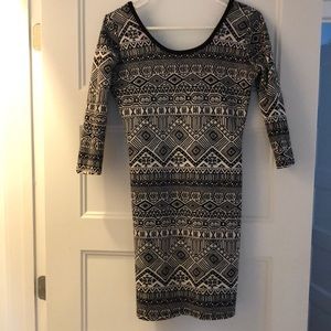 Beautiful black and white dress